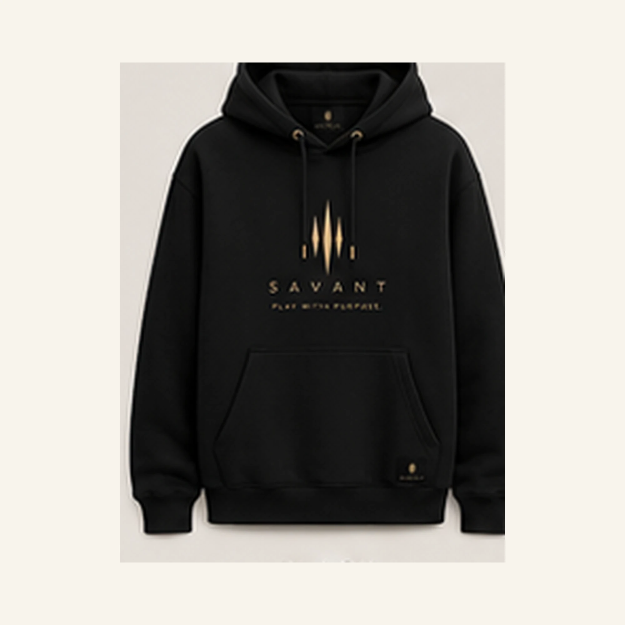 SAVANT Scripture Hoodie — Black